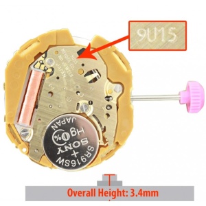 Mecanism Ceas Quartz Miyota Citizen 9U15 - Img 2