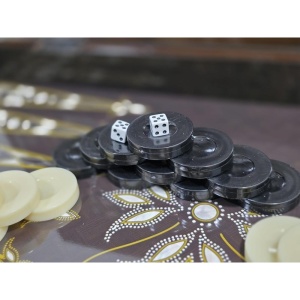 Set de Table (Tavla) Turcești din Lemn - Cu Piese și Zaruri - Img 4