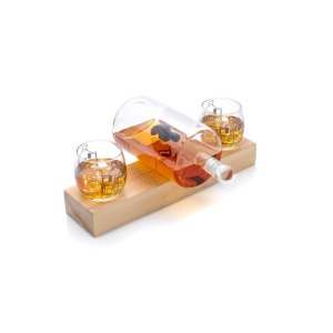 Set Decantor Whiskey „Mjölnir Hammer” JoyJolt – Design Sculptural și Rafinament Artizanal