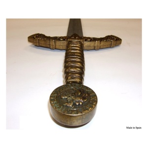 Spadă Cavaler Templier cu Teacă – 110 cm – Cadou Ideal pentru Colecționari - Img 3