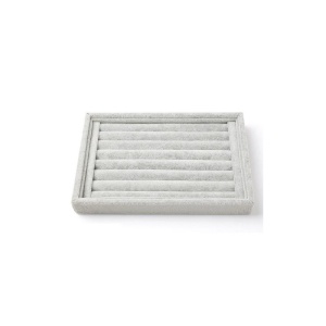 Suport Organizare Inele, Bijuterii și Butoni – Catifea – 23 x 14,5 x 3 cm – 4 Culori (Negru, Gri, Roșu, Fuchsia) – WZ444 - Img 3