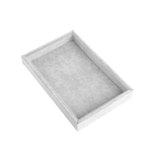 Tavă de Expunere Bijuterii – Catifea – 22,5 x 14,5 x 3 cm – Culori: Negru, Gri, Roșu - Img 3