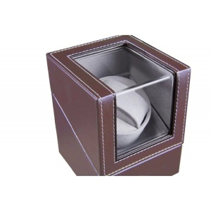 Watch Winder 1 + 0 - Piele Ecologica Maro - WW4209 - Img 3