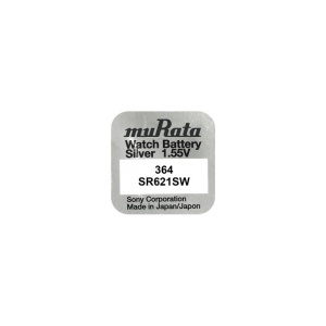 Baterie Ceas Murata SR621SW (364) – Oxid de Argint – 1,55 V – Fabricată în Japonia