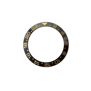 Bezel Ceramic Compatibil Rlx 40x31.6mm | Inel Ramă Ceramic Negru