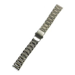 Bratara de ceas Argintie cu butoane laterale 18mm 20mm MT4761 - Img 4