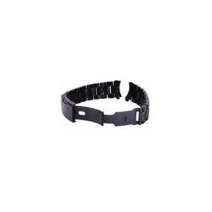 Brățară de Ceas din Oțel Inoxidabil, Culoare Neagră, Capete Curbate - 18, 20, 22, 24 mm - Img 2