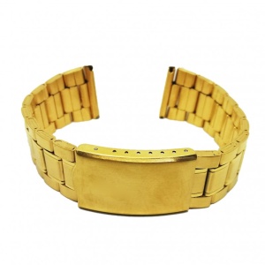 Brățară metalică aurie 12mm, 14mm, 16mm, 18mm, 20mm, 22mm, 24mm WZ2739 - Img 4