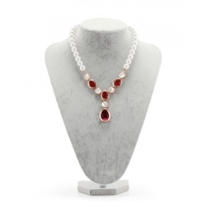 Bust pentru Expunere Bijuterii – Catifea Gri | WatchBox 24cm