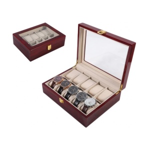 Casetă Colecționar „Majestic Wood” – 10 Locuri, Finisaj Lemn Masiv (Model 10LR)