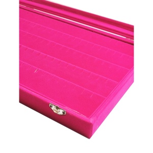 Caseta Fuchsia cu geam pentru prezentare pandantive - Img 2