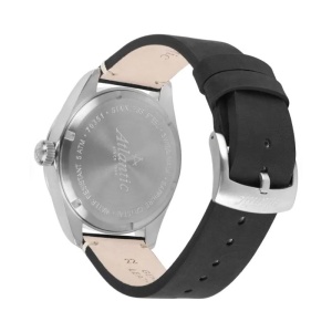 Ceas Atlantic Seaflight 70351.41.11 – 44 mm – Quartz Elvețian – Geam Safir – Cadran Alb – Curea Neagră - Img 2