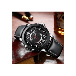 Ceas Barbatesc CURREN M8341 - Negru si Argintiu - Img 2