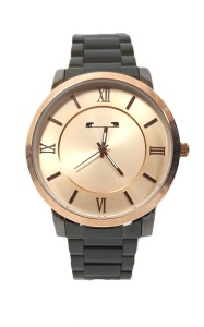 Ceas Bărbătesc Matteo Ferari – Carcasă Oțel 42 mm – Cadran Copper – Brățară Neagră – Quartz Japonez