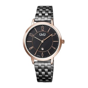 Ceas dama Q&Q A469J405Y Black and Gold