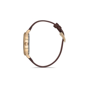Ceas Daniel Klein Premium – Dama – Cadran Auriu – Curea Piele Naturală Maro – DK.1.12533.2 - Img 2