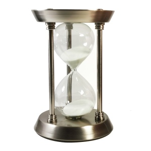 Clepsidra argintie din inox mare WZ4793 - Img 1