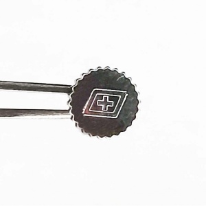 Coroniță (Crown) pentru Ceas Swiss Army – Argintie – 6,8 mm – Cu Oring – Piesă de Schimb