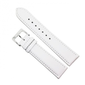 Curea Ceas „Arctic White” – Piele Naturală Mată (8mm - 24mm)