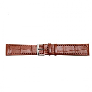 Curea Ceas „Fleurus Heritage” – Piele Veritabilă de Vițel, Maro Deschis cu Cataramă Aurie (16mm - 20mm) - Img 3