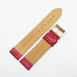 Curea Ceas „Monochrome Red” 7A1-R – Piele Naturală Premium cu Cusătură Asortată (14mm - 22mm) - Img 2