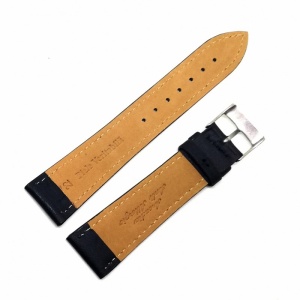 Curea Ceas „Obsidian Classic” 5F18-N – Piele Naturală Neagră, Cusătură Neagră (18mm, 20mm, 22mm) - Img 4