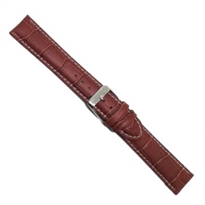 Curea Ceas „Pure Comfort” 6XL20 – Piele Naturală Hipoalergenică, Maro Cognac (18mm - 24mm) - Img 2