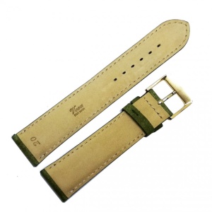 Curea Ceas „Suede Forest” – Piele Întoarsă Veritabilă, Verde Smarald (18mm - 20mm) - Img 3