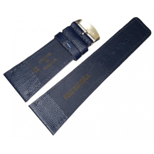 Curea Ceas din Piele Naturală – Albastru Marin, Textură Granulată 32mm