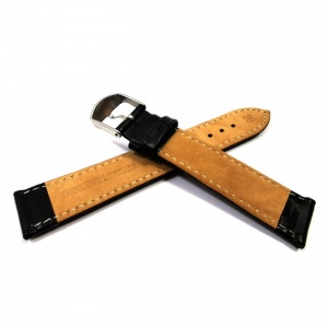 Curea Ceas din Piele Naturală Neagra 10mm 12mm, 14mm, 16mm, 18mm, 20mm, 22mm, 24mm, 26mm, 28mm - Img 2