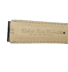 Curea Ceas Fleurus din Piele de Vițel cu Imprimeu Crocodil – 19/22 mm - Img 4