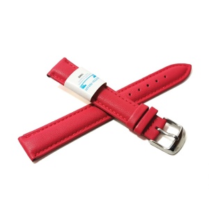 Curea Ceas Matteo Ferari din Piele Naturală Roșie, Dublu Strat cu Interior Crem și Cataramă Inox, Model WZ5166 (12mm - 18mm) - Img 2