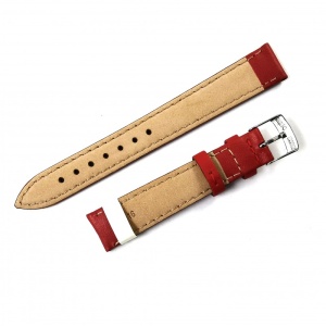Curea ceas Morellato Original - Piele Naturala, Culoare Rosie - 16mm - A01U1877875083CR - Img 3