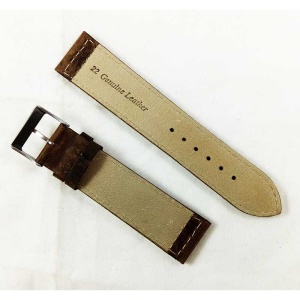Curea Ceas Piele Naturala Maro Casual 22mm WZ2281 - Img 2