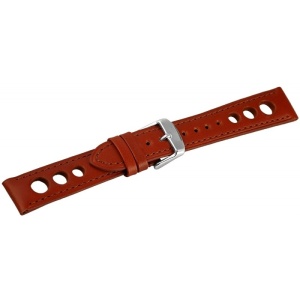 Curea Ceas Piele Naturala Maro cu Gaurele 20mm 22mm 8157707000 - Img 2