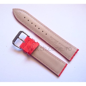Curea Ceas Piele Rosie Imprimeu Sarpe 12mm - 24mm - Img 2