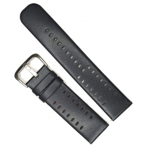 Curea Ceas Racing din Piele Neagră – Stil Sport-Elegant (22mm)