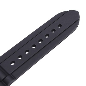 Curea Ceas Silicon Neagră Waterproof 18/20/22mm | Rezistentă la Apă | Cataramă Oțel - Img 3