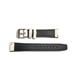 Curea de ceas Bej din piele ecologica si silicon - 14mm 16mm 18mm 20mm - WZ5416 - Img 3