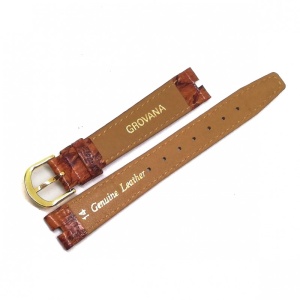 Curea de Ceas din Piele Naturala cu prindere speciala - Culoare Maro - 14mm - 7000001033 - Img 2