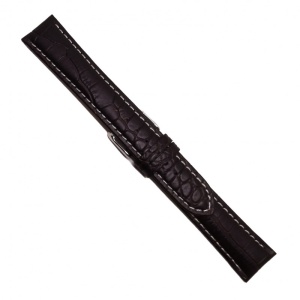 Curea de ceas din piele naturala Maro XL - 18mm / 20mm / 22mm / 24mm - C3046 - Img 3