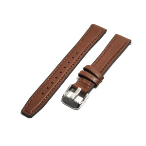 Curea de ceas Maro inchis din piele ecologica si silicon - 14mm 16mm 18mm 20mm 22mm - WZ5418 - Img 4