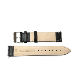 Curea de ceas Neagra din piele naturala 20mm 22mm GR680 - Img 3