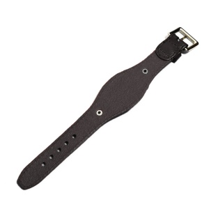 Curea de ceas Neagra din piele naturala - 20mm WZ5426 - Img 2