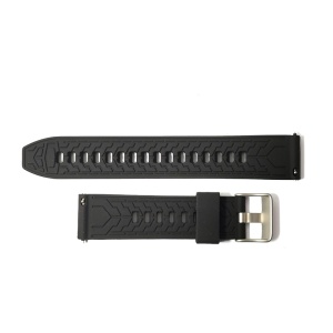 Curea de ceas Neagra din Silicon 20mm JD095 - Img 3