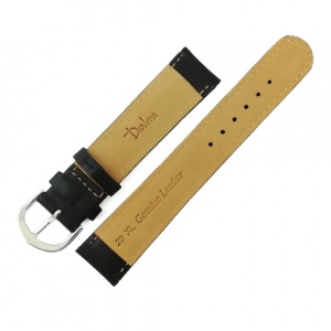 Curea de ceas XL Darlena din Piele Naturala - Culoare Neagra - 20mm - WZ3994 - Img 2