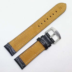 Curea neagră din piele XL 20mm 22mm 24mm 26mm WZ997 - Img 3