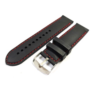 Curea pentru ceas din Silicon Negru 20mm 22mm 24mm 26mm WZ750 - Img 3