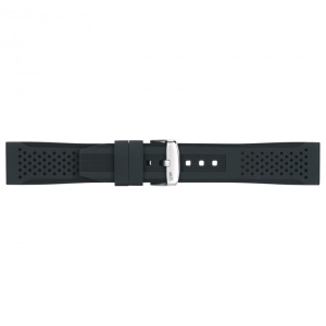 Curea pentru Ceas - Morellato Sile Technogomma Silicone - Culoare Neagra - Imprimeu Gaurele - 20mm, 22mm - A01X4983187019CR - Img 2
