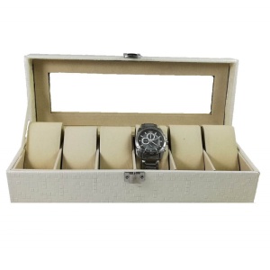 Cutie Ceasuri Cu 6 Spații Alb | Negru | Beige